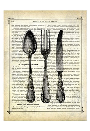 Framed Silverware Print