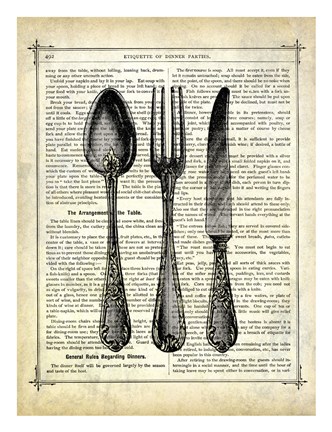 Framed Silverware Print
