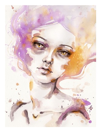 Framed Hazy Dayz (female portrait) Print