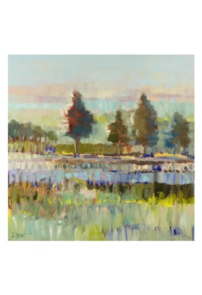 Framed Colorful Fields Print