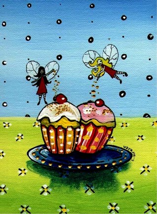Framed Fairy Cakes Print