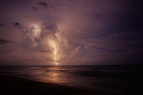 Framed Spooky Lightning Print