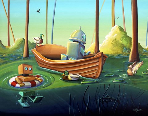 Framed River Of Curiosity Print