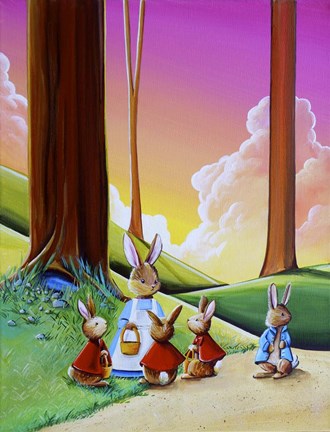 Framed Peter Rabbit 1 Print