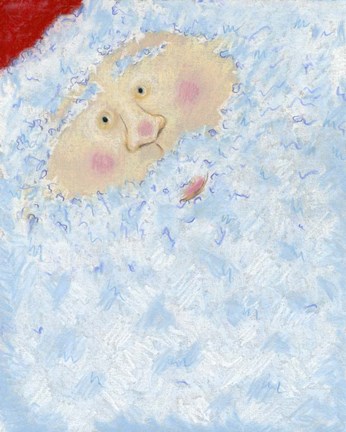 Framed Santa&#39;s Smile Print