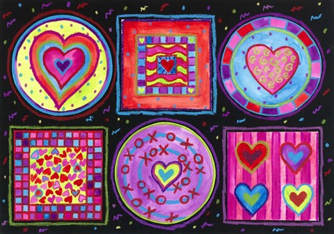 Framed Black X&#39;s and O&#39;s Print