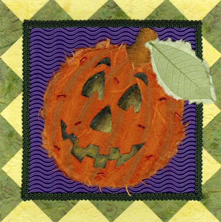 Framed Jack o Lantern I Print