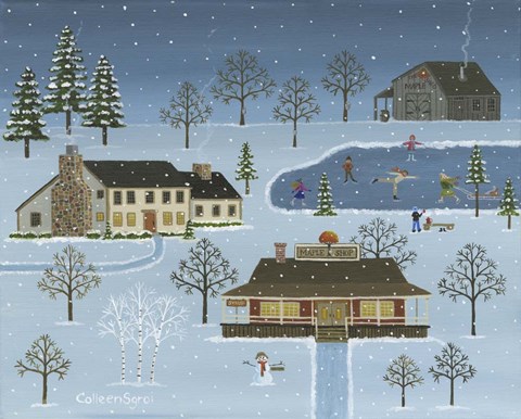 Framed Maple Shed Print