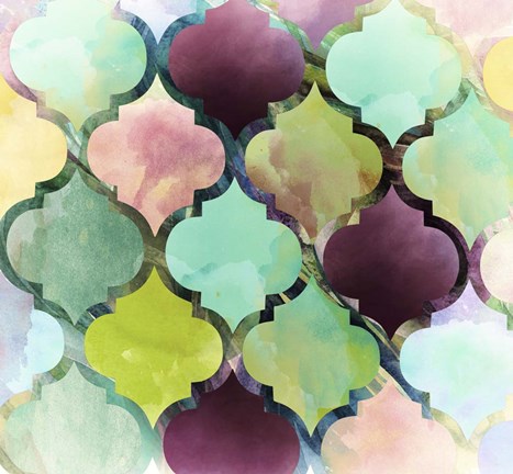 Framed Peacock Dress V Print