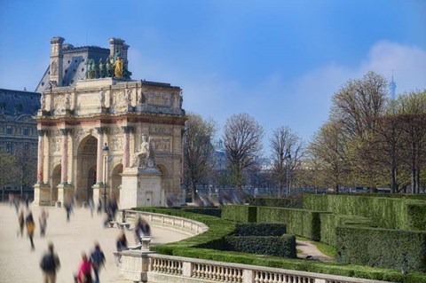 Framed Arc de Triomphe du Carroussel and the Tuileries Garden Print