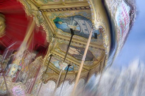 Framed Carousel de Montmartre I Print