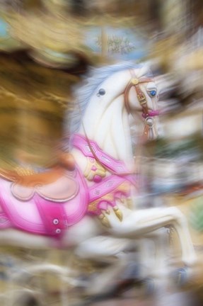 Framed Carousel de Montmartre III Print