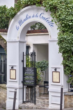 Framed Le Moulin de la Galette Print