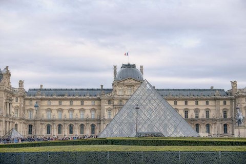 Framed Louvre Palace And Pyramid I Print