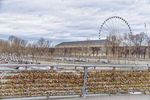 Framed Love Lock Bridge Print