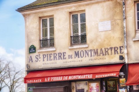 Framed Monmartre Shop 2 Print