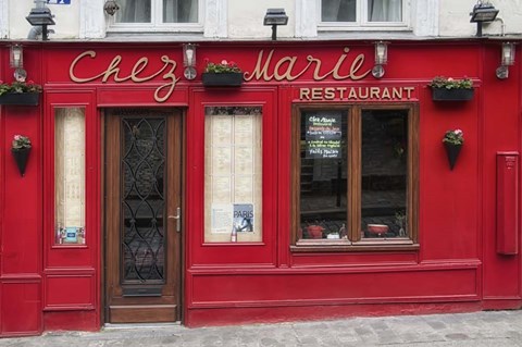 Framed Restaurant Chez Marie Print
