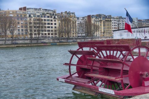 Framed Tennessee Boat On The Seine Print