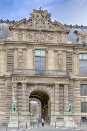 Framed Lions Gate Of The Louvre Print