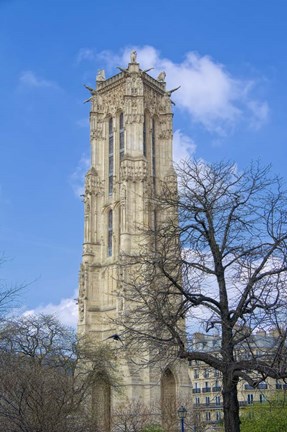 Framed Tour Saint-Jaques Print