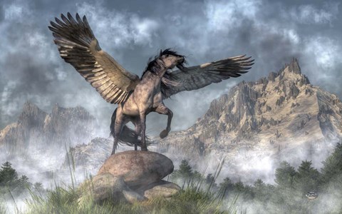 Framed Pegasus Print