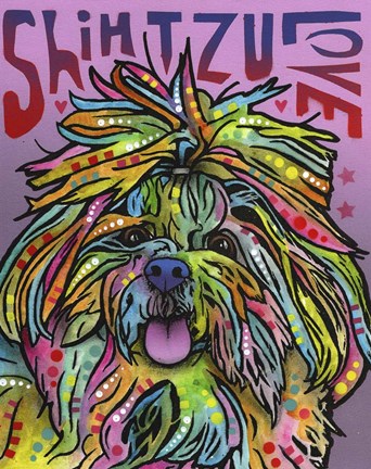 Framed Shih Tzu Love Print