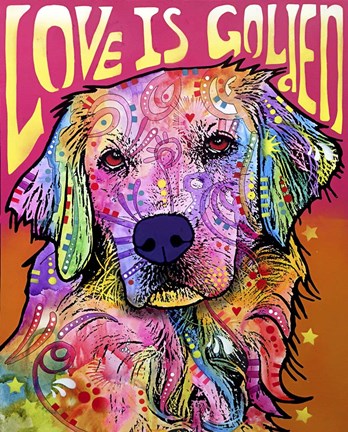 Framed Love is Golden Print