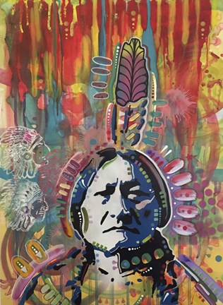 Framed Sitting Bull 1 Print