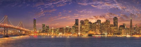 Framed SF with Bay Bridge Print