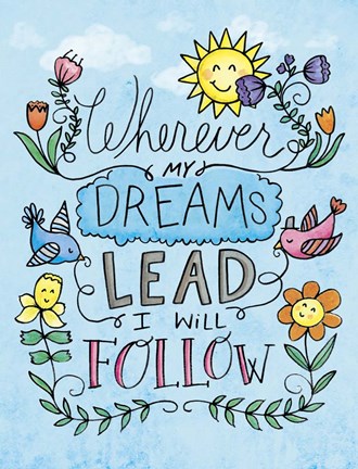 Framed Dreams Lead Print