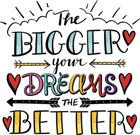 Framed Bigger Dreams Color Print
