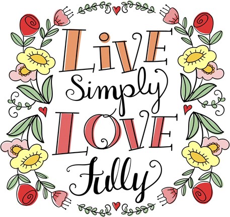 Framed Love Simply Color Print