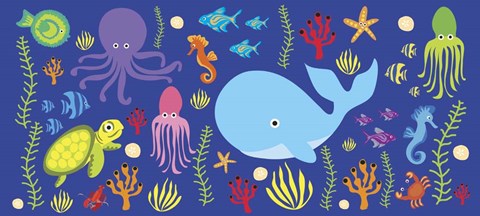 Framed Sea Mat Print