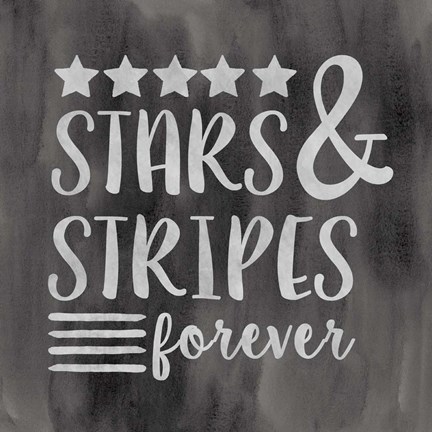 Framed Stars &amp; Stripes Print