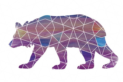 Framed Bear - Ombre Print