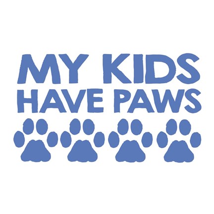 Framed Kids Paws Print