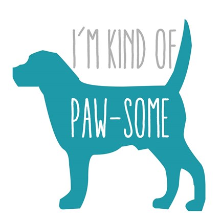 Framed Pawsome Dog Print