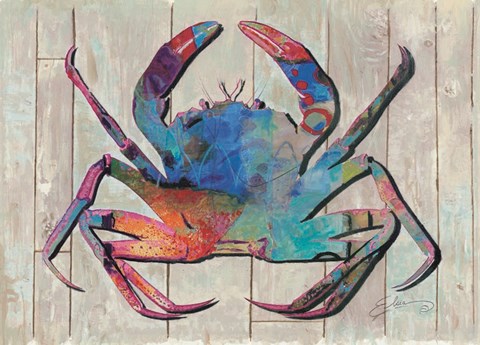 Framed Contemporary Crab III Print