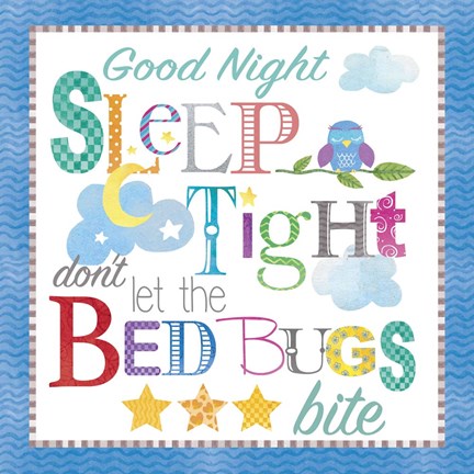 Framed Sleep Tight Print