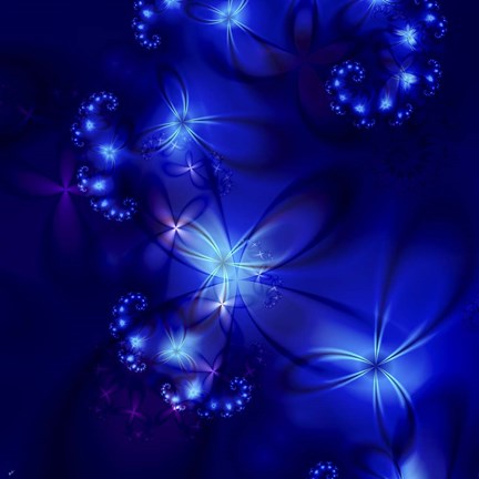 Framed Moonlit Garden Print