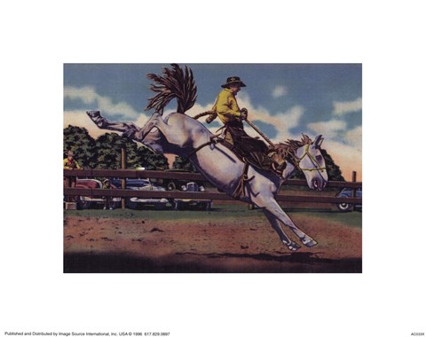 Framed Rodeo I Print