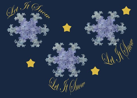 Framed Let It Snow Print