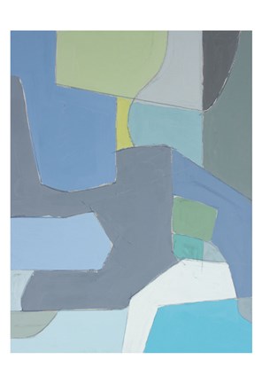 Framed Sea Ranch Color I Print