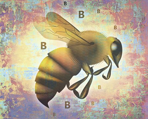 Framed BB Bee Print