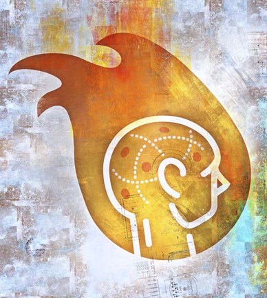 Framed Mind Fire Print