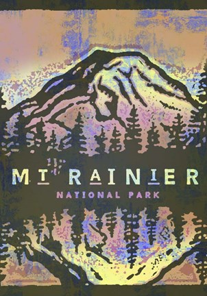 Framed Mt Rainier Print
