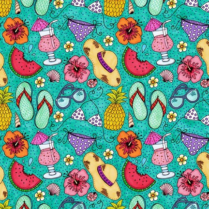 Framed Tropical Paradise 12 Print