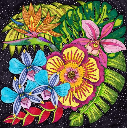 Framed Tropical Paradise 13 Print