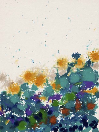 Framed Abstract Garden 1 Print