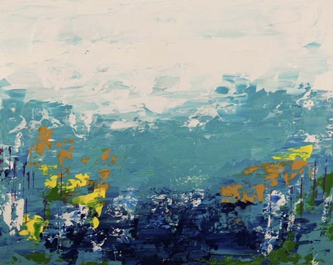 Framed Blue Lake 3 Print